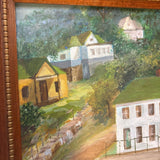 Wood Framed Acrylic Cardiff Hill Painting #21