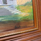 Wood Framed Acrylic Cardiff Hill Painting #21
