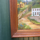 Wood Framed Acrylic Cardiff Hill Painting #21