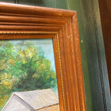 Wood Framed Acrylic Cardiff Hill Painting #21