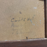Wood Framed Acrylic Cardiff Hill Painting #21