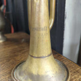 Vintage brass Rexcraft U.S. Regulation Military ceremonial/signal trumpet, engraved mfr stamp