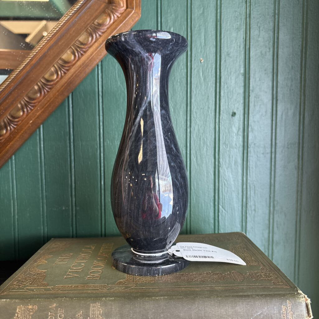 Black Marble Vase #76