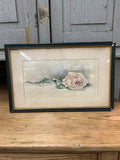 Vintage framed rose
