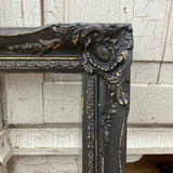 Black/gold distressed frame