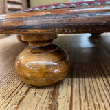 Antique embroidered stool
