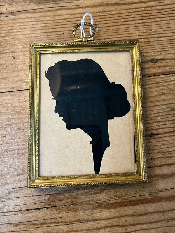 Gold framed silhouette