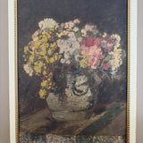 Vase of Pink & Yellow Flowers Framed (11x15)