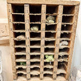 Wooden cubby with numbers