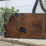 Vintage wood crate with handles, solid and sturdy!
