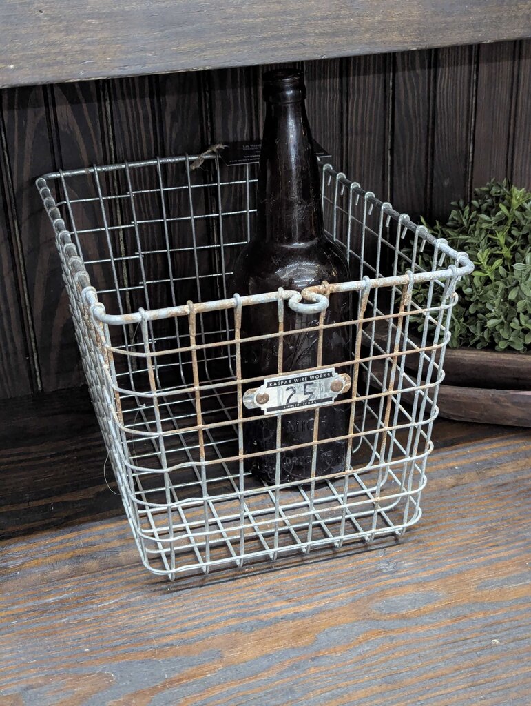 Vintage locker basket #25