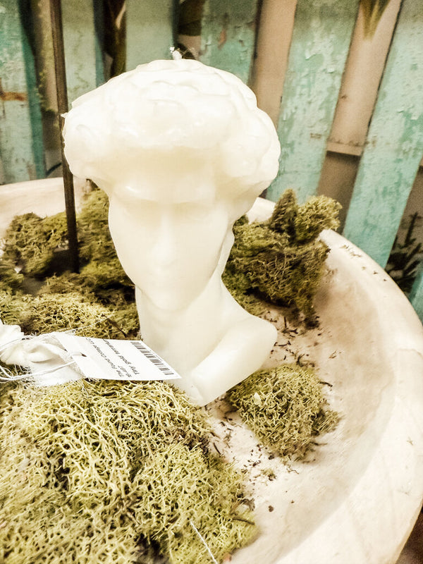 David bust candle