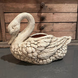 Tea stained swan planter