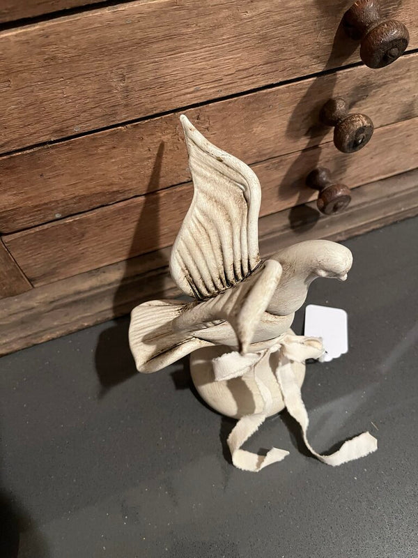 Ceramic tea stained dove