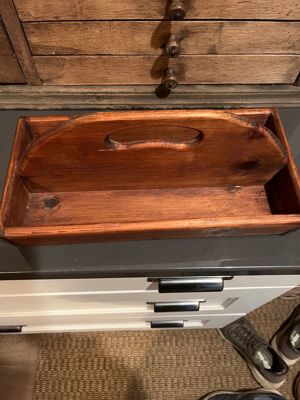 Walnut wood caddy