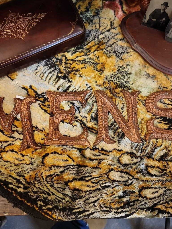 Vintage 4 aluminum letters