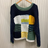 Patchwork Knit Sweater