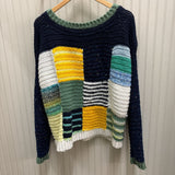 Patchwork Knit Sweater