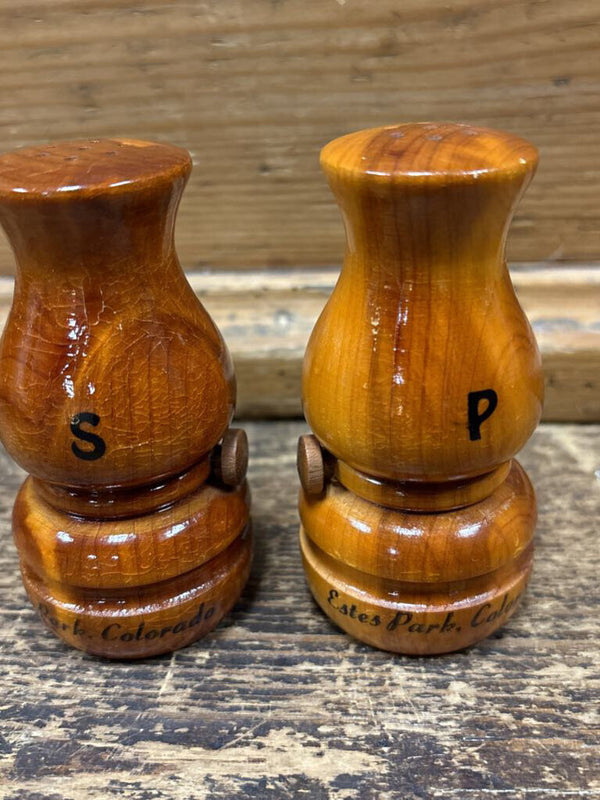 Wooden Salt and Pepper Shakers