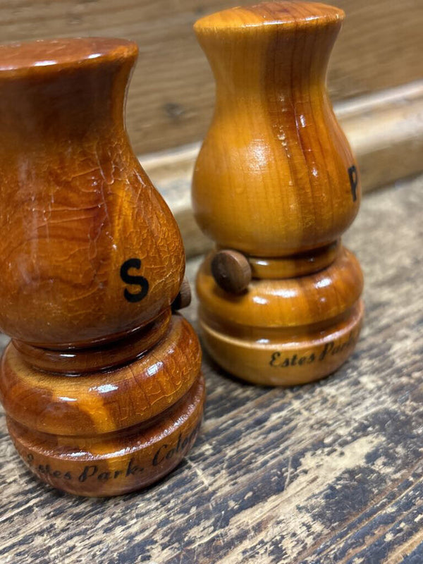 Wooden Salt and Pepper Shakers