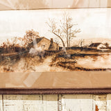 Original minimalistic watercolor landscape