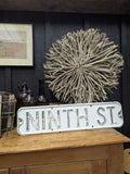 Vintage Ninth Street sign 6" x 24"