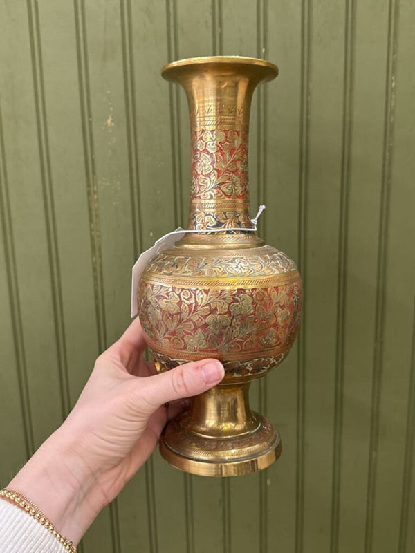 Brass Floral Vase
