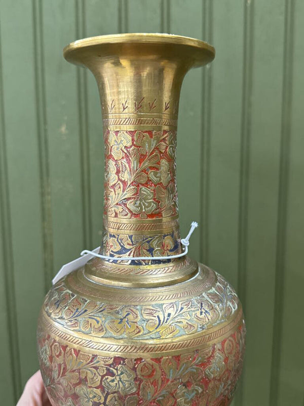 Brass Floral Vase