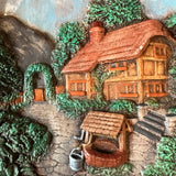 Hand Painted English Chalkware Plaque