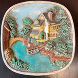 Hand Painted English Chalkware Plaque