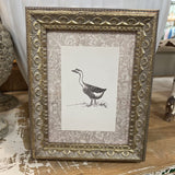 8x10 Single Goose Framed Antique Art