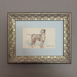 8x10 Dalmatian Framed Antique Art
