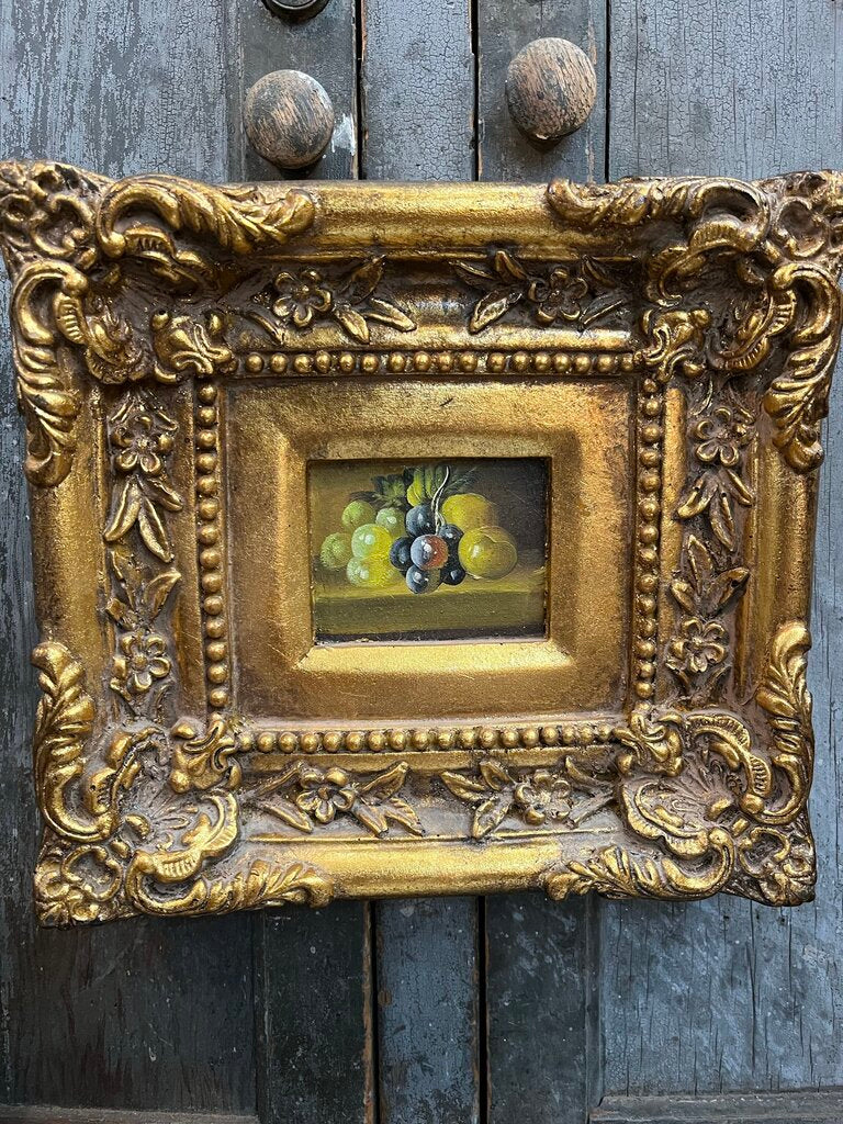 Original oil painting (2) in antique frame