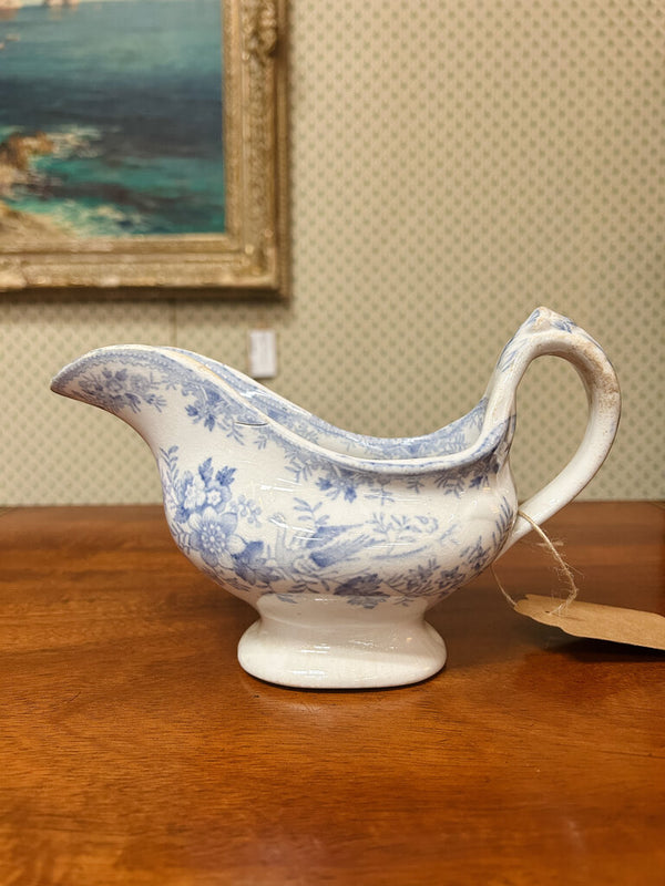 19th Century English Pottery - Asiatic Pheasants - Gravy Boat