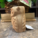 #142 Hand Carved Wood Owl