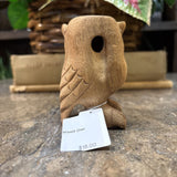 #142 Hand Carved Wood Owl