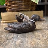 #174 Cast Iron Duck Candleholder