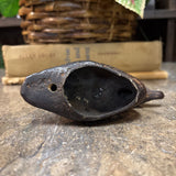 #174 Cast Iron Duck Candleholder
