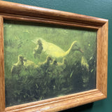 #184 Wood Framed Duck Family Print