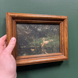 #185 Duck Family Print in Handmade Wood Frame