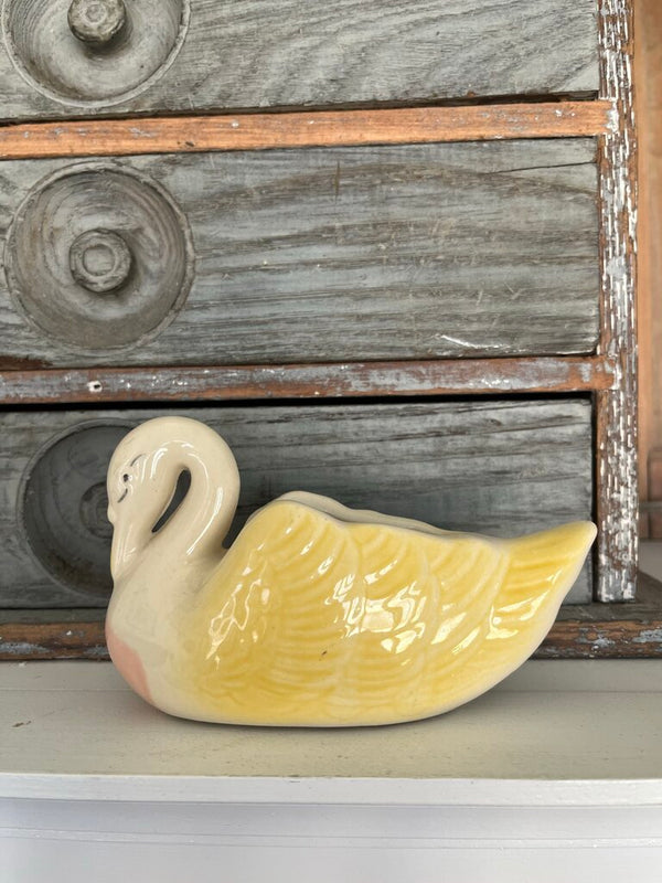 Vintage swan planter