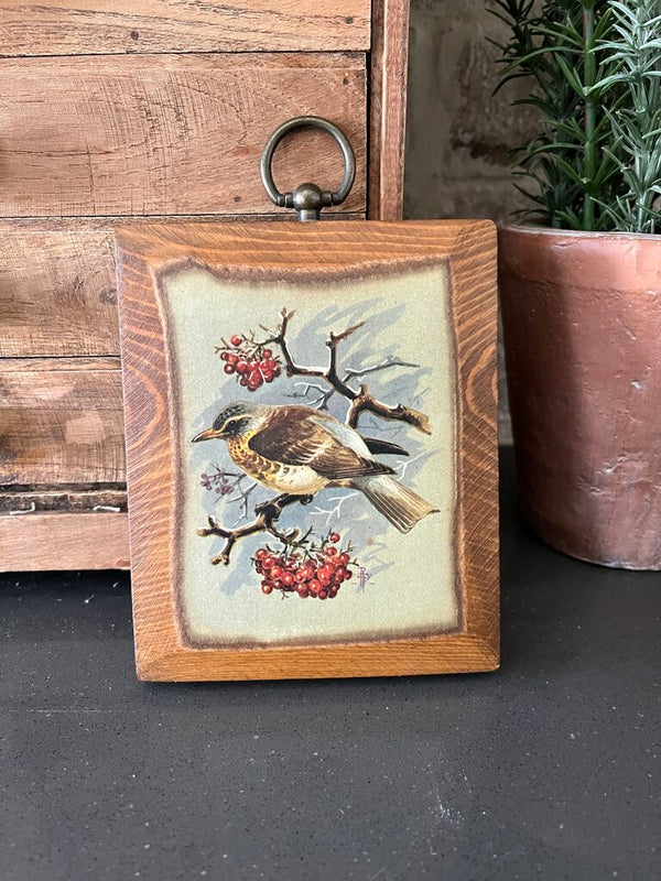 Wood bird plaque (1)