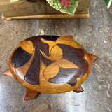 Wooden Carved Turtle with Lid