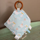 Stork delivery crinkle paper teether