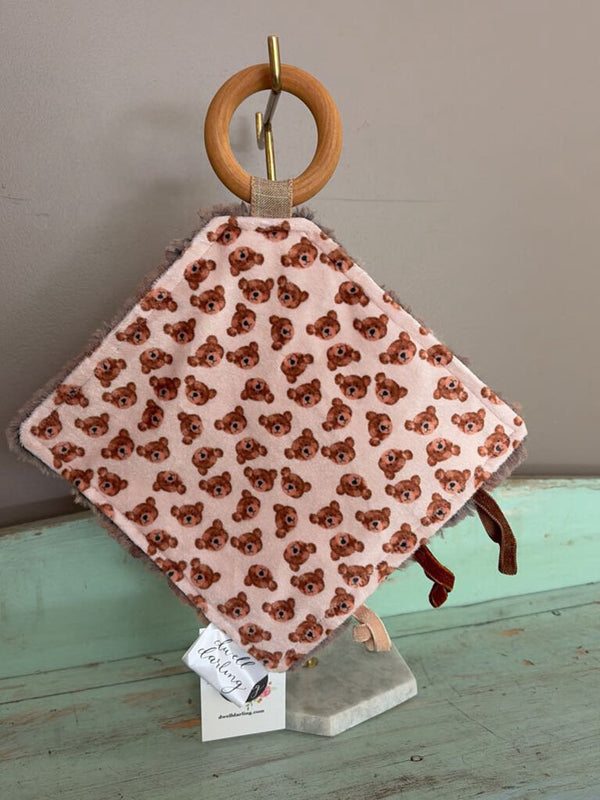 Teddy bear crinkle paper teether
