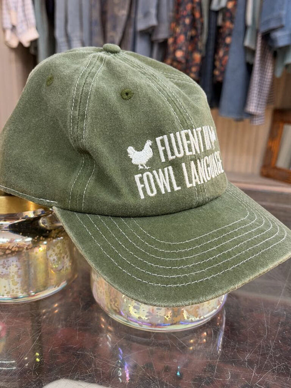 Fluent in Fowl Language Baseball Cap