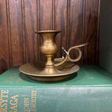 #199 Brass Candleholder with Handle