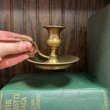 #199 Brass Candleholder with Handle