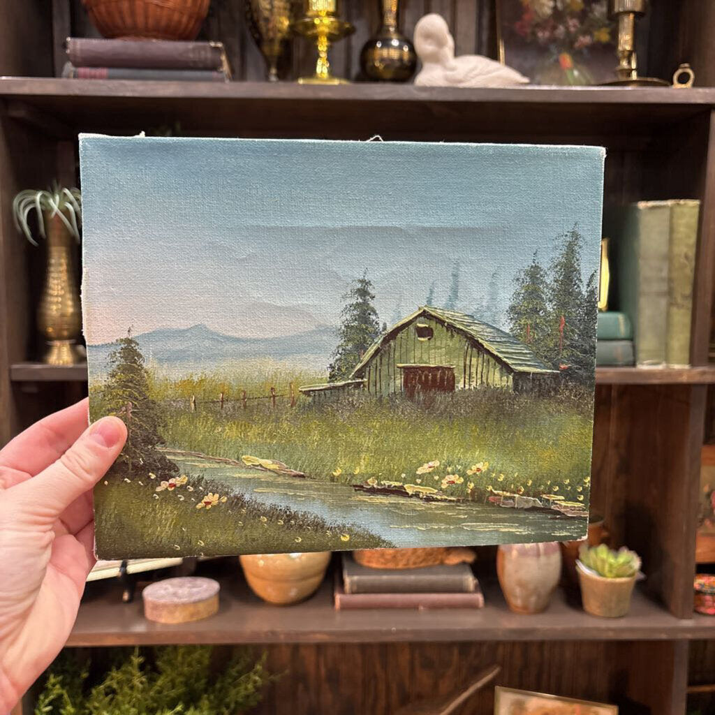 #202 Landscape Painting with Barn