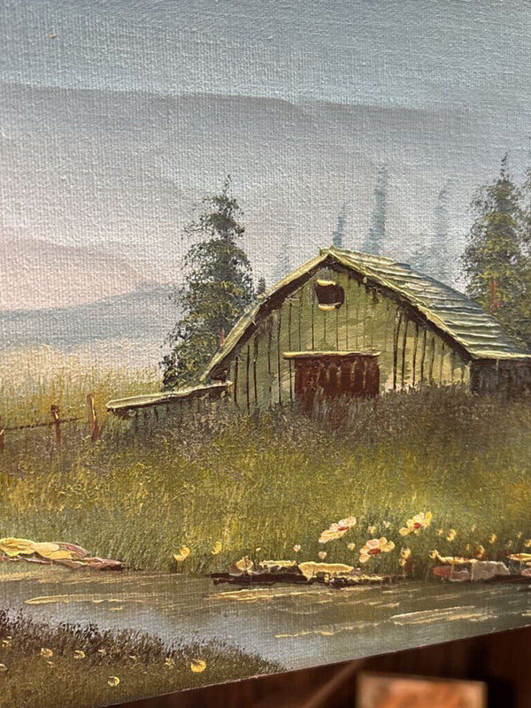 #202 Landscape Painting with Barn